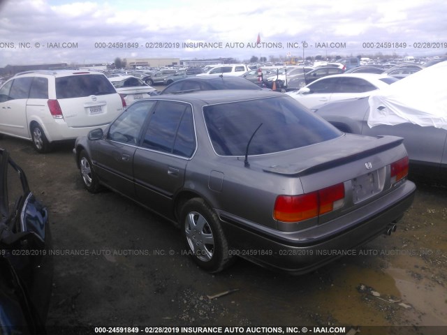 JHMCB7674NC056225 - 1992 HONDA ACCORD EX/EX-R GRAY photo 3