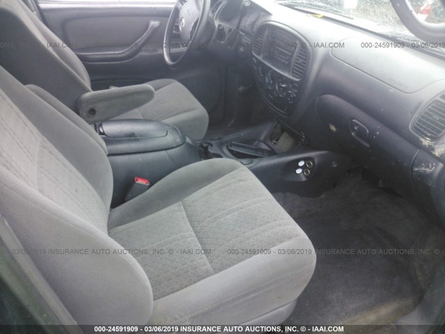 5TBDT44186S527219 - 2006 TOYOTA TUNDRA DOUBLE CAB SR5 GREEN photo 5