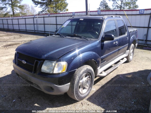 1FMZU67E12UD25540 - 2002 FORD EXPLORER SPORT TR  BLUE photo 2