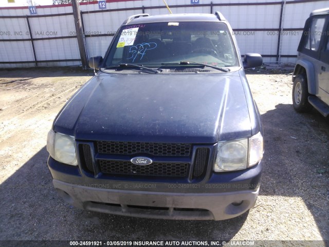 1FMZU67E12UD25540 - 2002 FORD EXPLORER SPORT TR  BLUE photo 6