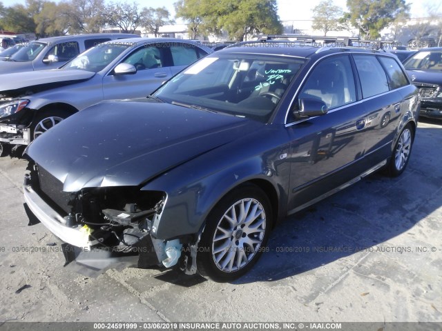 WAUKF78E68A164548 - 2008 AUDI A4 2.0T AVANT QUATTRO GRAY photo 2