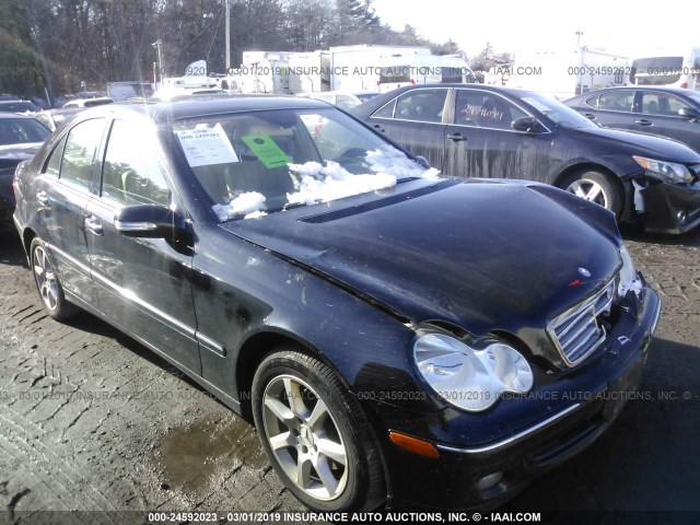 WDBRF92H97F878027 - 2007 MERCEDES-BENZ C 280 4MATIC BLACK photo 1