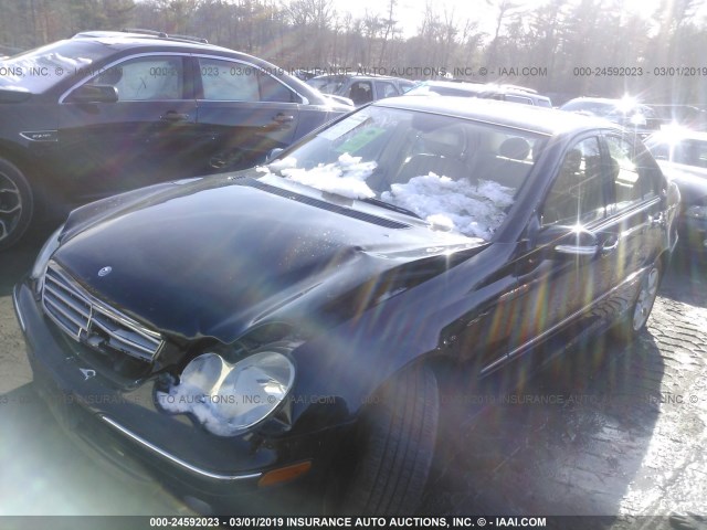 WDBRF92H97F878027 - 2007 MERCEDES-BENZ C 280 4MATIC BLACK photo 2