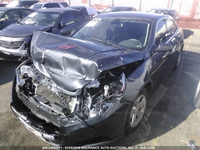 1G11B5SL2FF298018 - 2015 CHEVROLET MALIBU LS GRAY photo 2