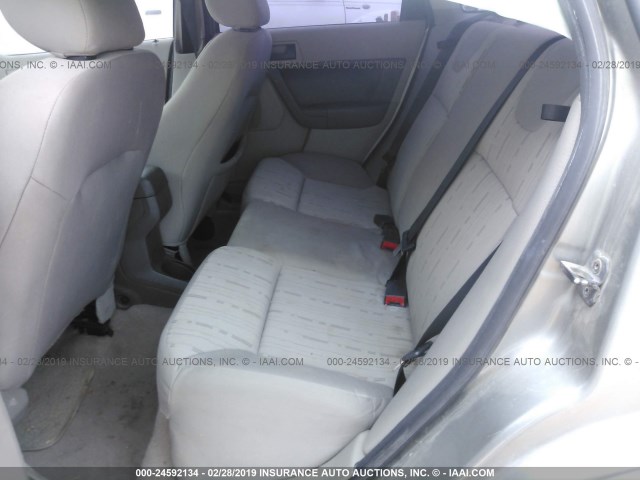 1FAHP35NX8W245262 - 2008 FORD FOCUS SE/SEL/SES GRAY photo 8