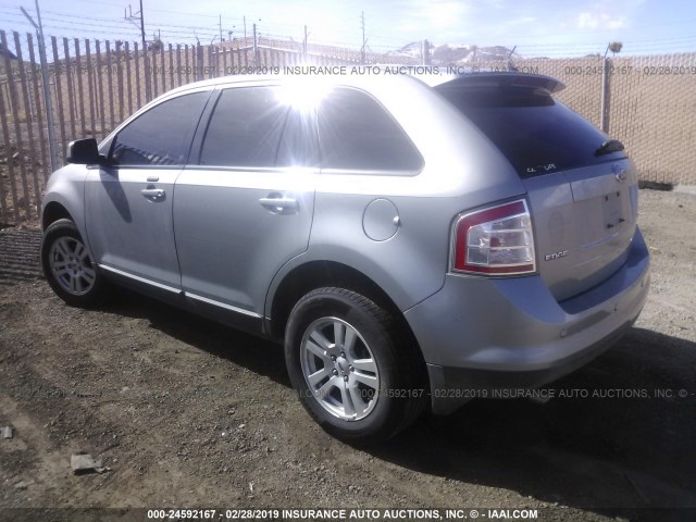 2FMDK38C47BB55182 - 2007 FORD EDGE SEL SILVER photo 3