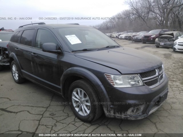 3C4PDDBG1ET301925 - 2014 DODGE JOURNEY SXT GRAY photo 1