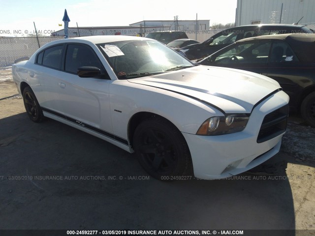 2C3CDXAT5DH610338 - 2013 DODGE CHARGER POLICE WHITE photo 1