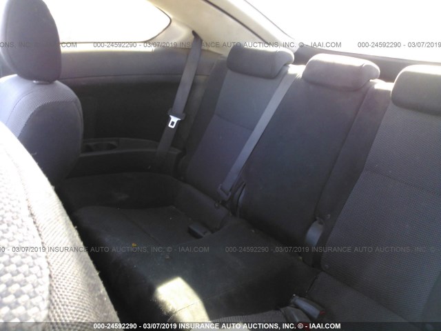 JTKDE167380258059 - 2008 TOYOTA SCION TC შავი ფოტო 8