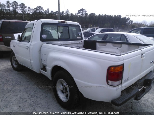 1FTYR10C5WPB47553 - 1998 FORD RANGER WHITE photo 3