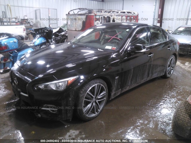 JN1EV7AR0GM346939 - 2016 INFINITI Q50 PREMIUM/SPORT BLACK photo 2