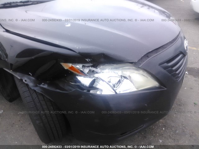 4T1BE46K37U121257 - 2007 TOYOTA CAMRY NEW GENERAT CE/LE/XLE/SE BLACK photo 6