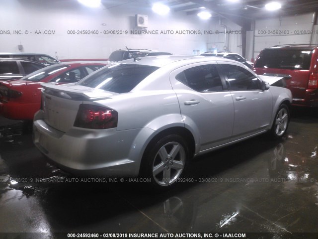 1B3BD1FBXBN554469 - 2011 DODGE AVENGER MAINSTREET SILVER photo 4