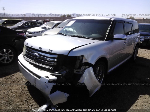 2FMHK6DC6BBD05052 - 2011 FORD FLEX LIMITED SILVER photo 2