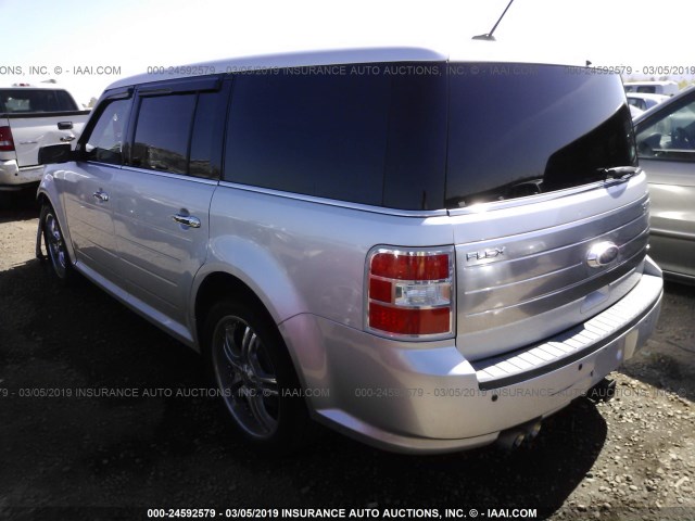 2FMHK6DC6BBD05052 - 2011 FORD FLEX LIMITED SILVER photo 3