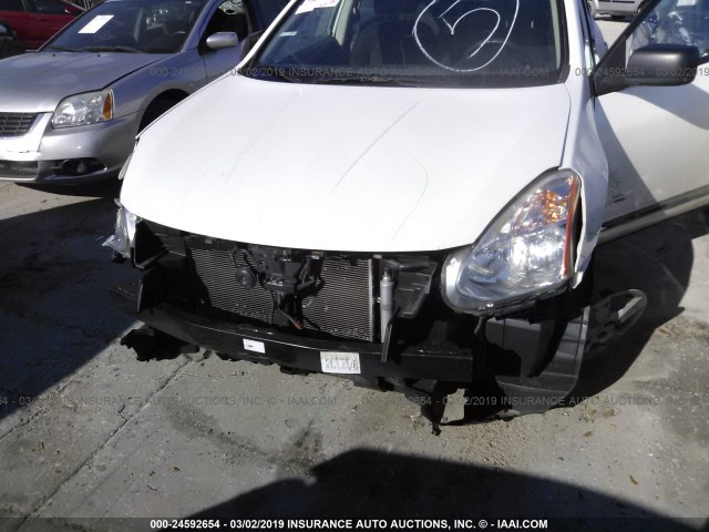 JN8AS5MT2DW002324 - 2013 NISSAN ROGUE S/SV WHITE photo 6