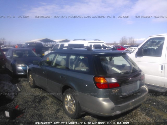 4S3BH686327600812 - 2002 SUBARU LEGACY OUTBACK LIMITED GRAY photo 3