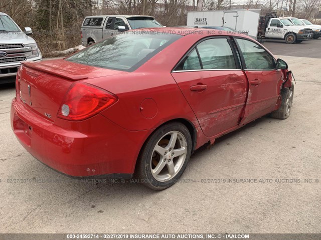 1G2ZG58N274121717 - 2007 PONTIAC G6 SE RED photo 4