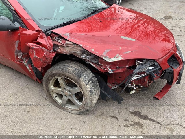 1G2ZG58N274121717 - 2007 PONTIAC G6 SE RED photo 6