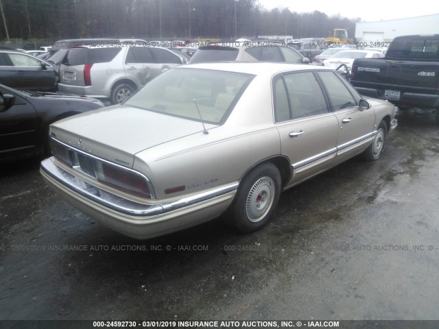 1G4CU521XR1603626 - 1994 BUICK PARK AVENUE ULTRA BEIGE photo 4