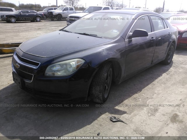 1G1ZA5E02AF105091 - 2010 CHEVROLET MALIBU LS BLUE photo 2