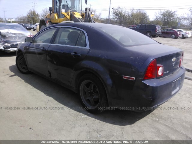 1G1ZA5E02AF105091 - 2010 CHEVROLET MALIBU LS BLUE photo 3