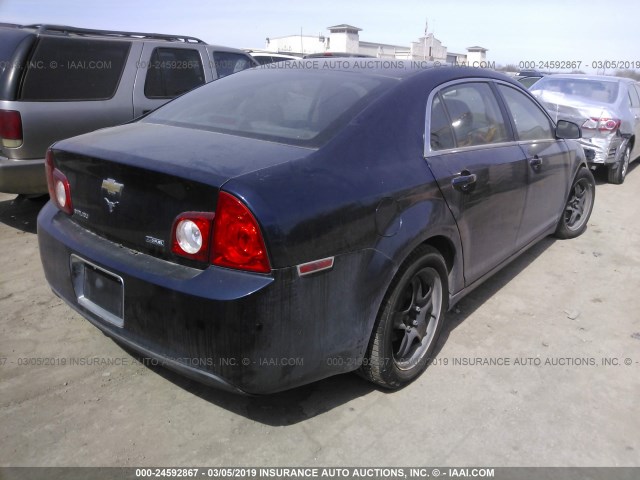 1G1ZA5E02AF105091 - 2010 CHEVROLET MALIBU LS BLUE photo 4