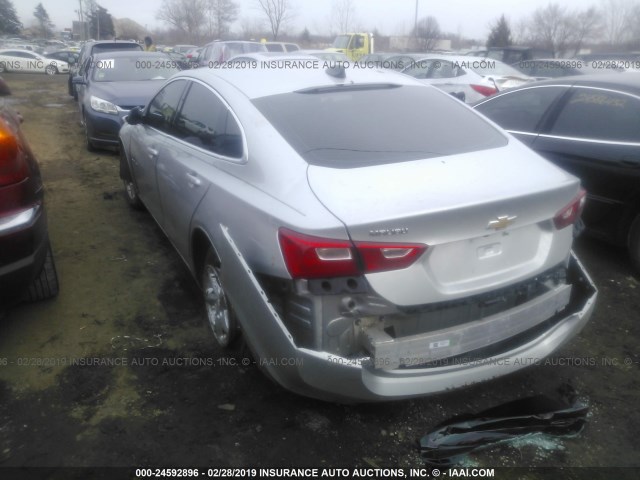 1G1ZB5ST6JF164186 - 2018 CHEVROLET MALIBU LS SILVER photo 3