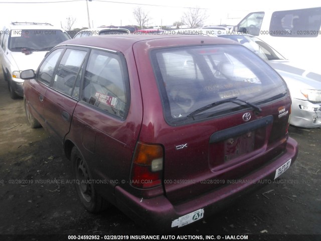 JT2AE09V2S0079560 - 1995 TOYOTA COROLLA DX RED photo 3