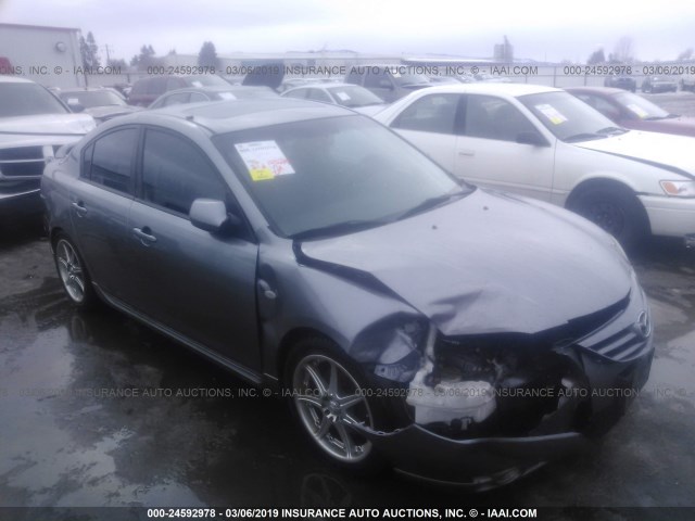 JM1BK123741208862 - 2004 MAZDA 3 S SILVER photo 1