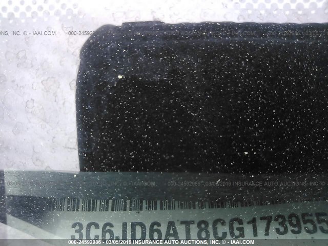 3C6JD6AT8CG173955 - 2012 DODGE RAM 1500 ST BLACK photo 9