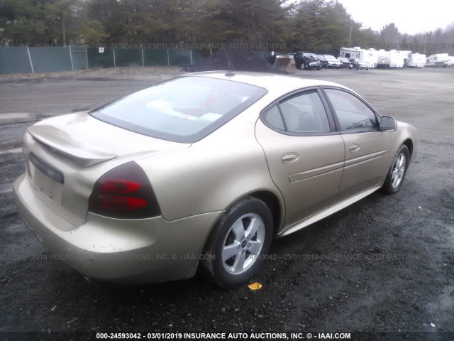 2G2WP522851134336 - 2005 PONTIAC GRAND PRIX GOLD photo 4