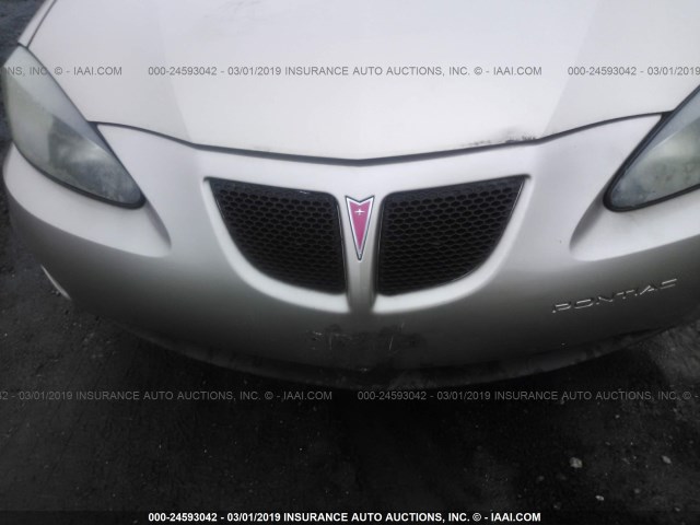 2G2WP522851134336 - 2005 PONTIAC GRAND PRIX GOLD photo 6
