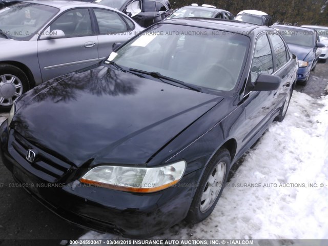 1HGCG66852A170829 - 2002 HONDA ACCORD EX/SE BLACK photo 2