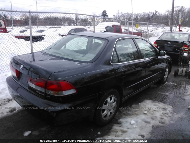 1HGCG66852A170829 - 2002 HONDA ACCORD EX/SE BLACK photo 4