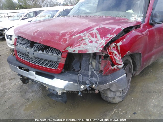 2GCEC13T951126927 - 2005 CHEVROLET SILVERADO C1500 RED photo 6