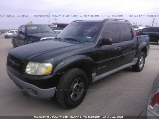 1FMZU67E91UC14359 - 2001 FORD EXPLORER SPORT TR  BLACK photo 2