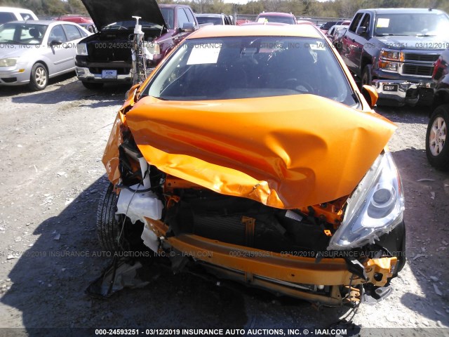 JTDKDTB30G1129074 - 2016 TOYOTA PRIUS C ORANGE photo 6