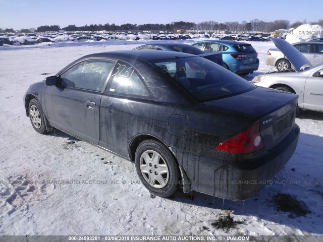 1HGEM22194L065754 - 2004 HONDA CIVIC DX VP Dark Blue photo 3