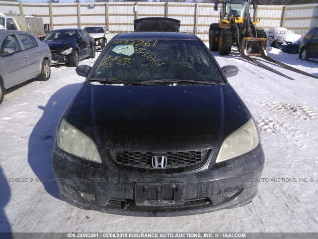 1HGEM22194L065754 - 2004 HONDA CIVIC DX VP Dark Blue photo 6