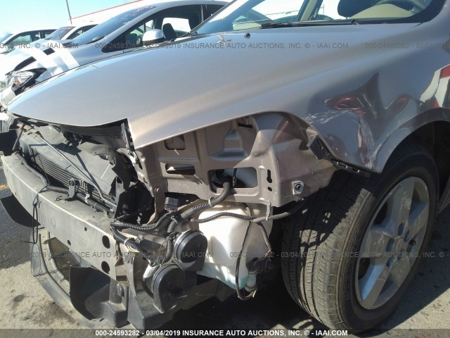 1G1ZG57B28F174144 - 2008 CHEVROLET MALIBU LS BEIGE photo 6