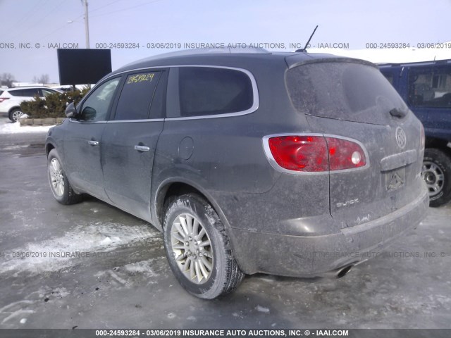 5GAKVBED6BJ352287 - 2011 BUICK ENCLAVE CXL GRAY photo 3