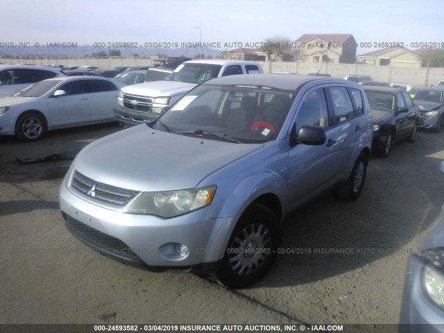 JA4MS31X97U004571 - 2007 MITSUBISHI OUTLANDER ES/LS ვერცხლისფერი ფოტო 2