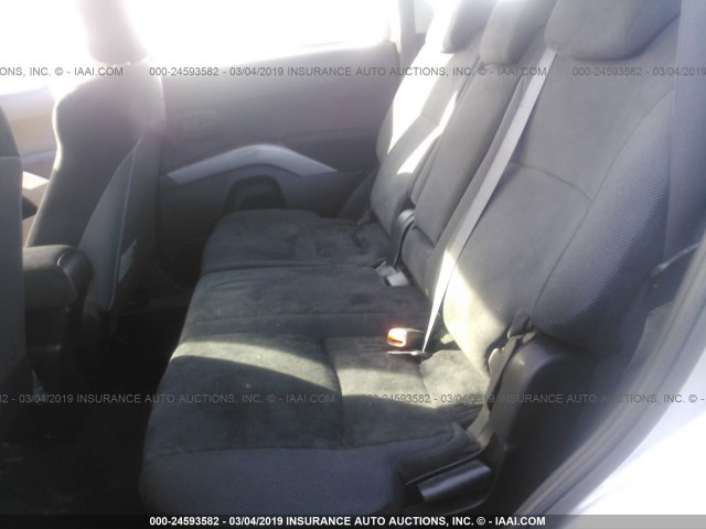 JA4MS31X97U004571 - 2007 MITSUBISHI OUTLANDER ES/LS ვერცხლისფერი ფოტო 8