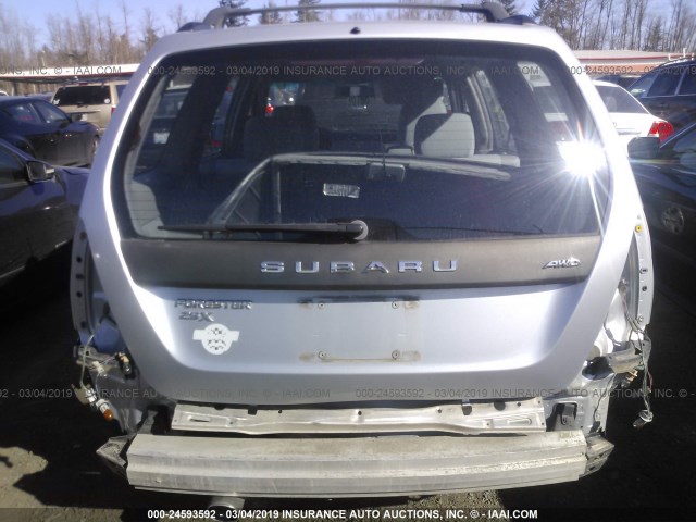 JF1SG636X4H750686 - 2004 SUBARU FORESTER 2.5X SILVER photo 6