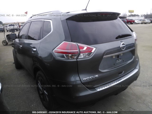 5N1AT2MT4GC840735 - 2016 NISSAN ROGUE S/SL/SV GRAY photo 3