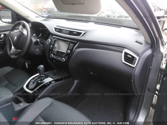 5N1AT2MT4GC840735 - 2016 NISSAN ROGUE S/SL/SV GRAY photo 5