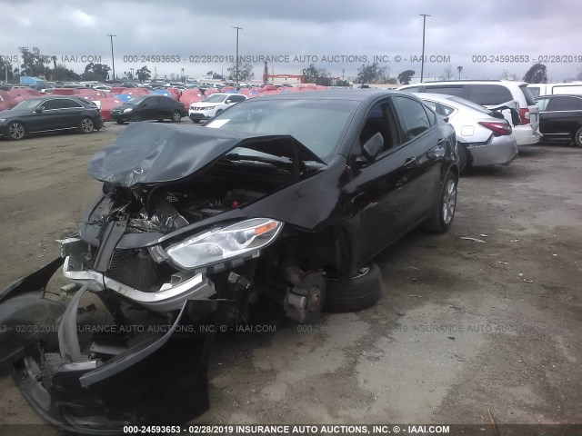 1C3CDFBA0DD317340 - 2013 DODGE DART SXT BLACK photo 2