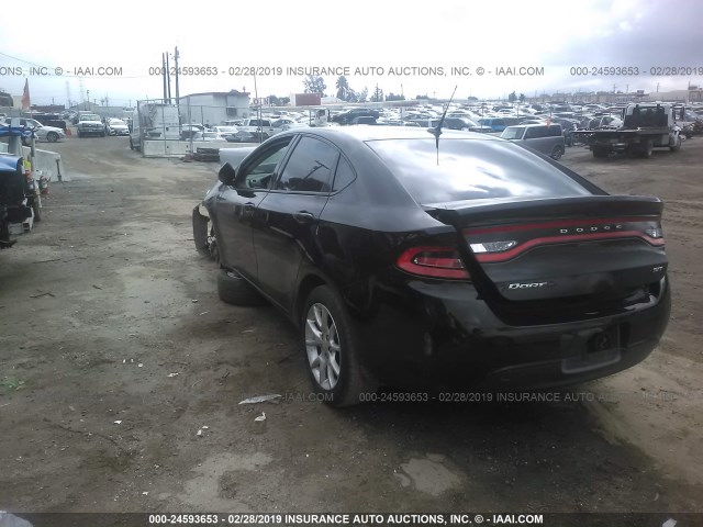 1C3CDFBA0DD317340 - 2013 DODGE DART SXT BLACK photo 3