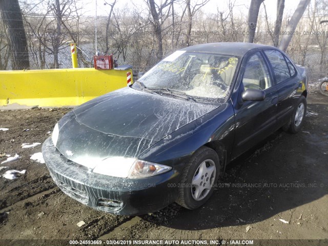 1G1JC524027291661 - 2002 CHEVROLET CAVALIER CNG GREEN photo 2